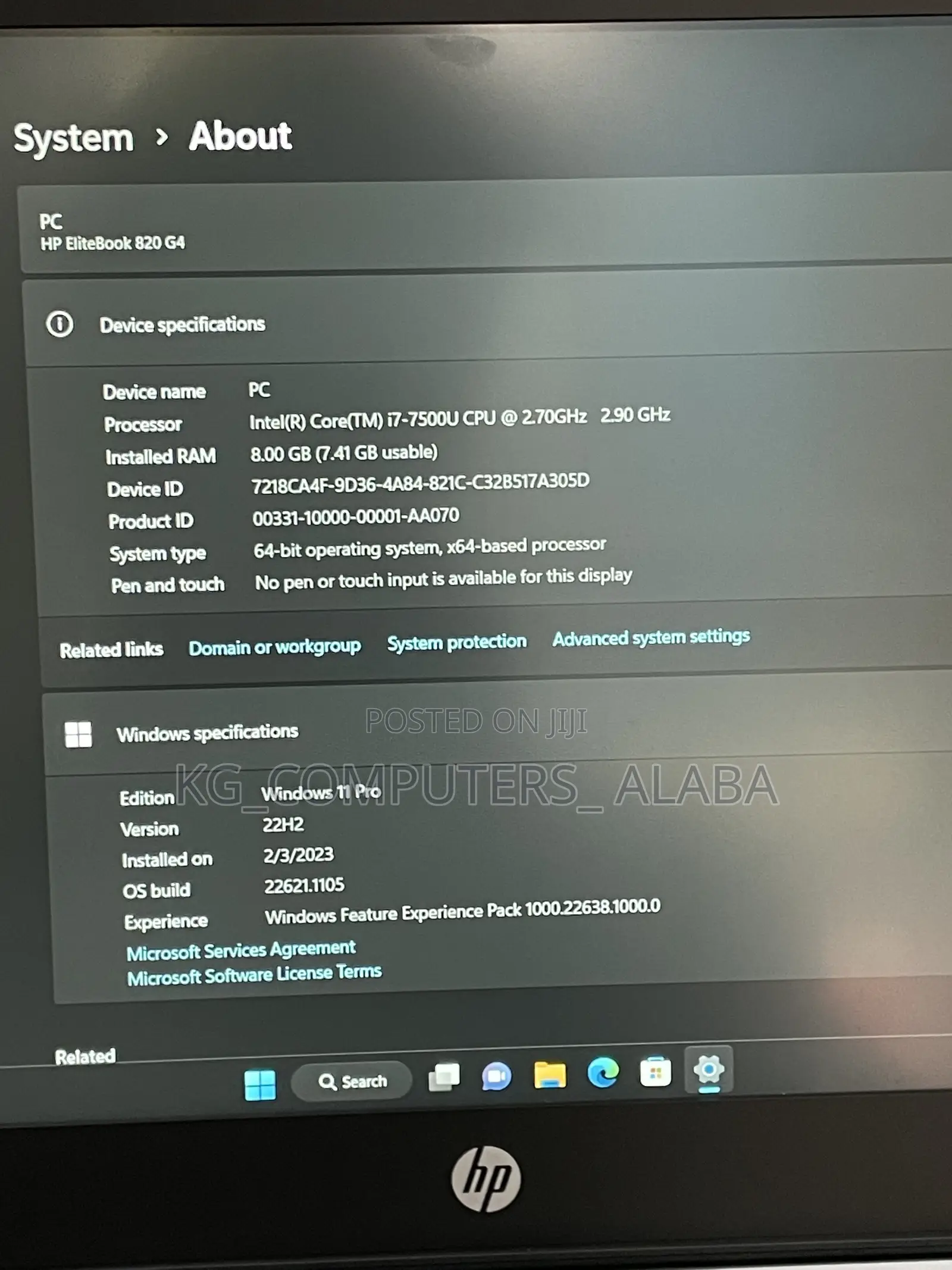 Laptop HP EliteBook 820 G4 8GB Intel Core i7 HDD+SSD 256GB