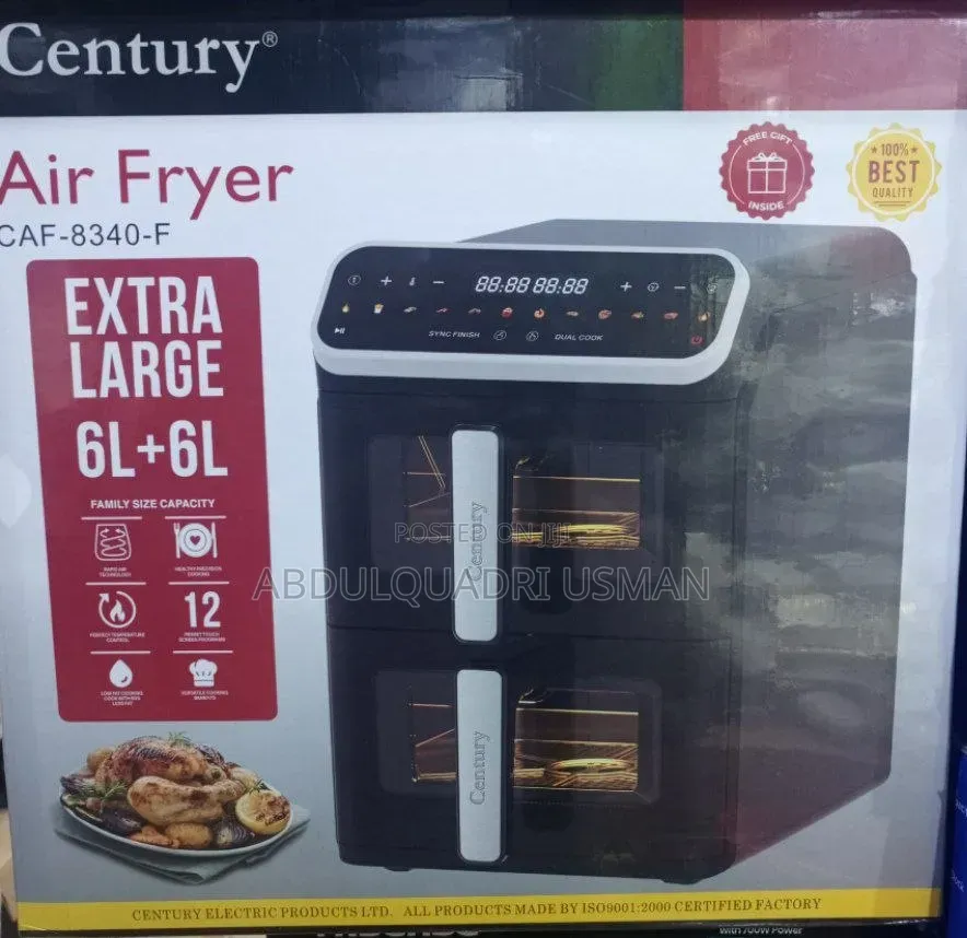 Century 12l Dual Basket Air Fryer