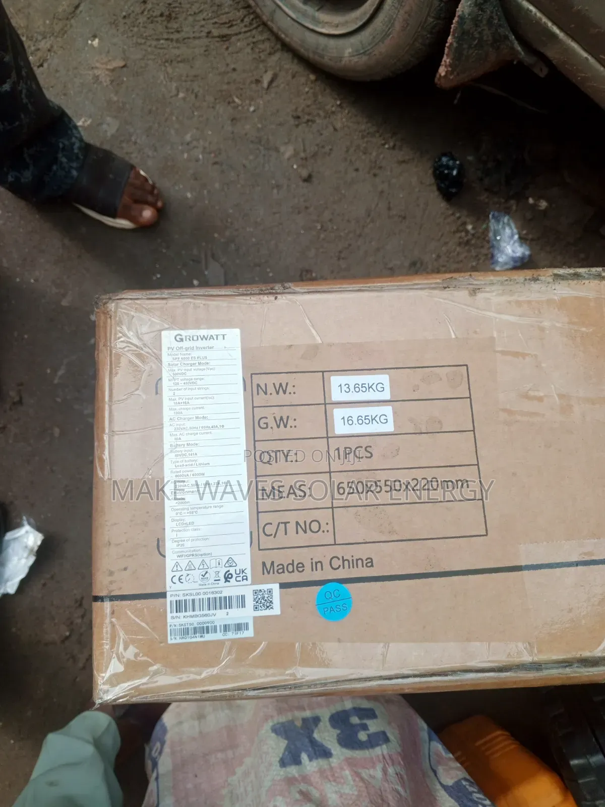 Growatt Off Grid Inverter 6kva 48v