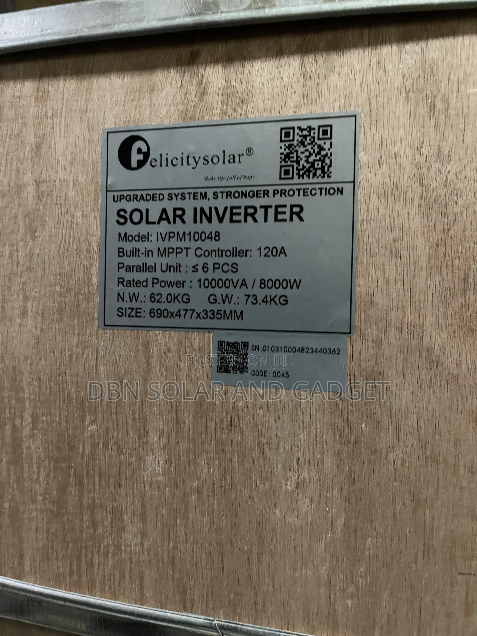 10kva 48v Ivpm Felicity Solar Inverter Hybrid