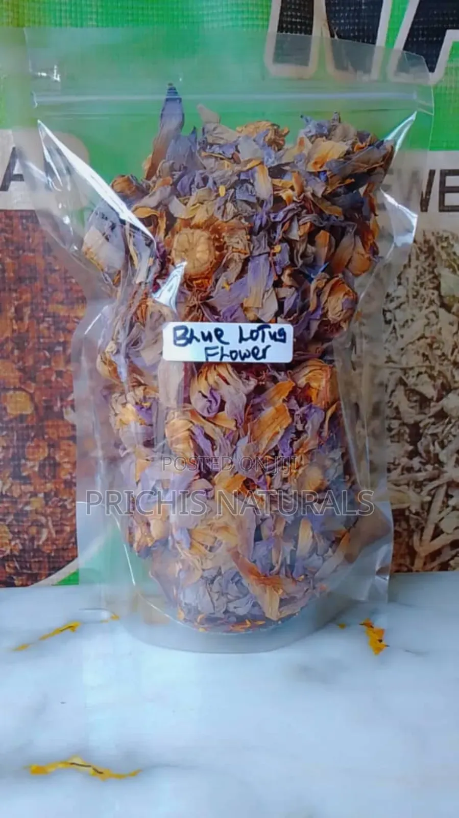 Blue Lotus Flower 100g – Premium Blue Lotus Flower for Herbal Tea
