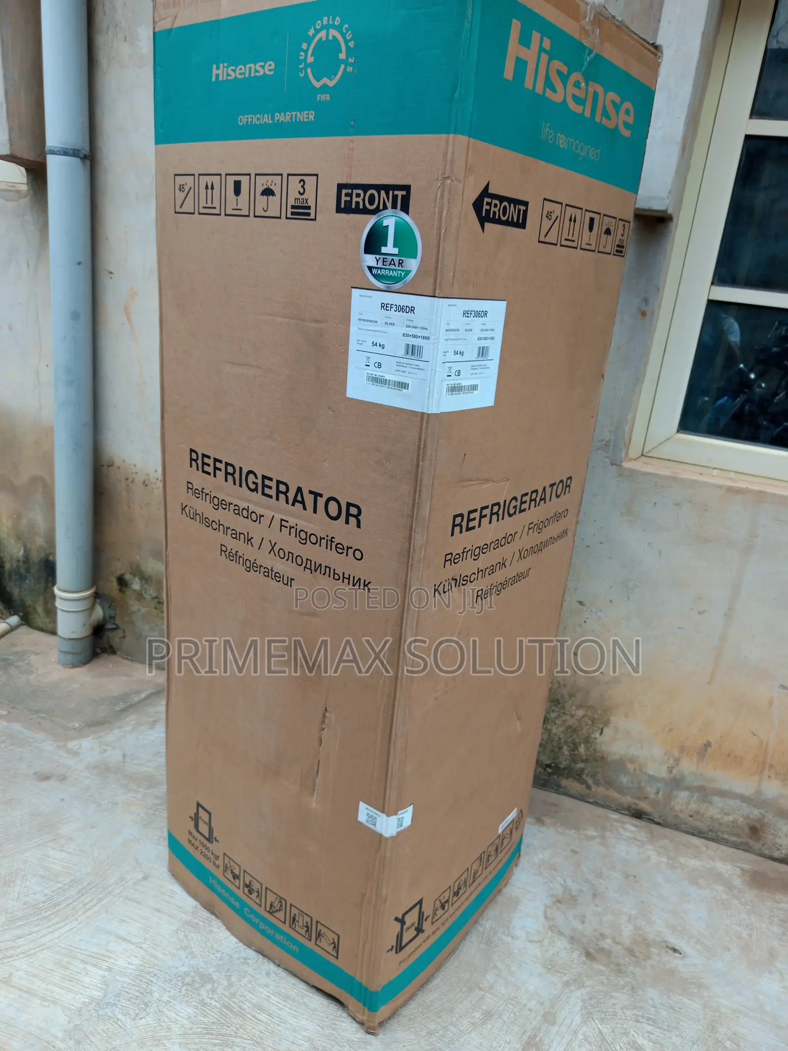 Low Noise. Big Capacity. Hisense 306DR Refrigerator