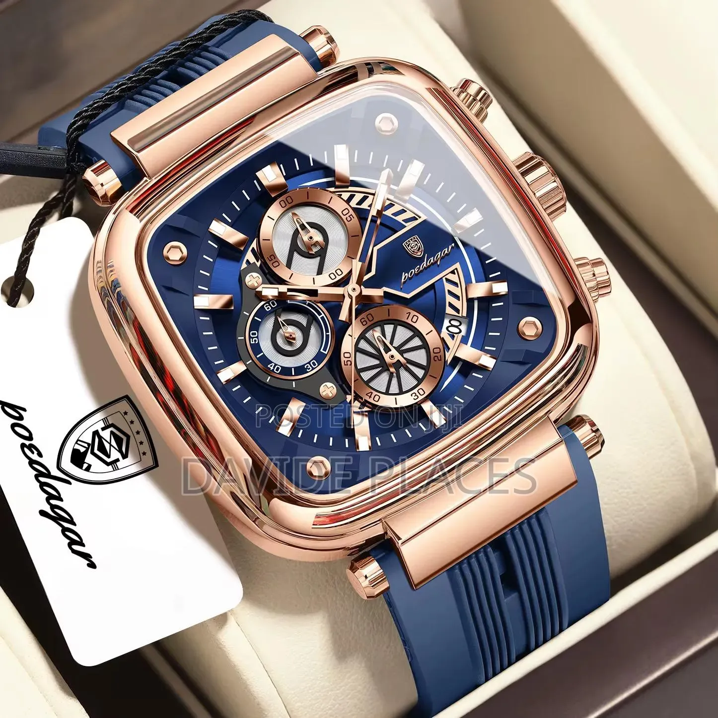 Poedagar 922 Chronograph, Waterproof Unisex Wristwatch