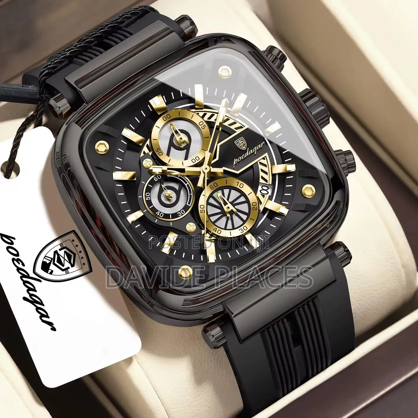 Poedagar 922 Chronograph, Waterproof Unisex Wristwatch