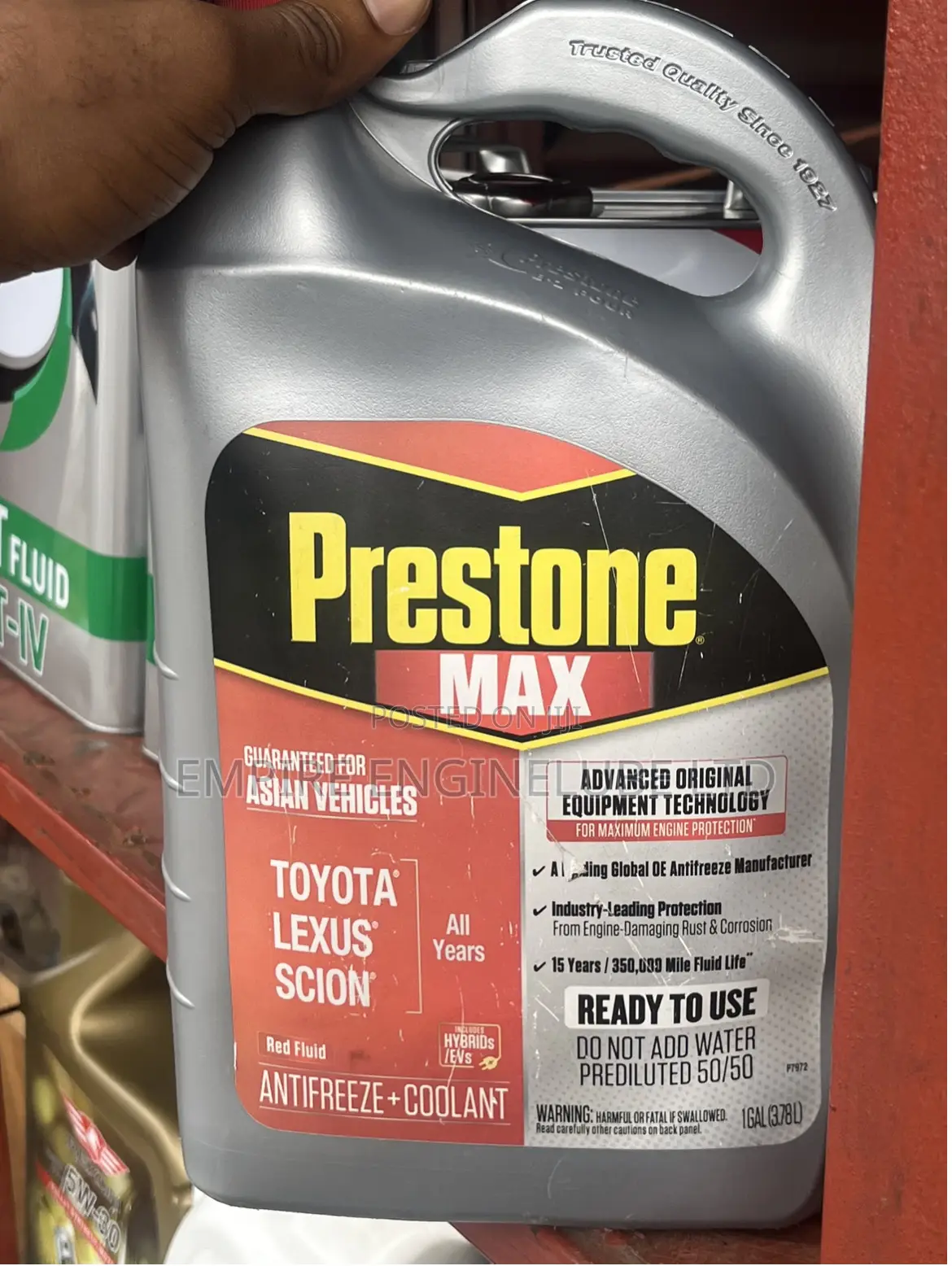Prestone Max Coolant(European, Asian Honda Cars)all Series Available