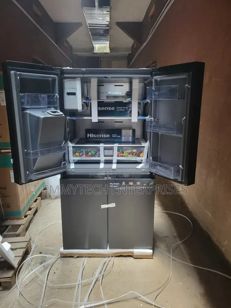 His 68wcd 538l Side-by-Side Pure Flat Smart Ref With Screen Display