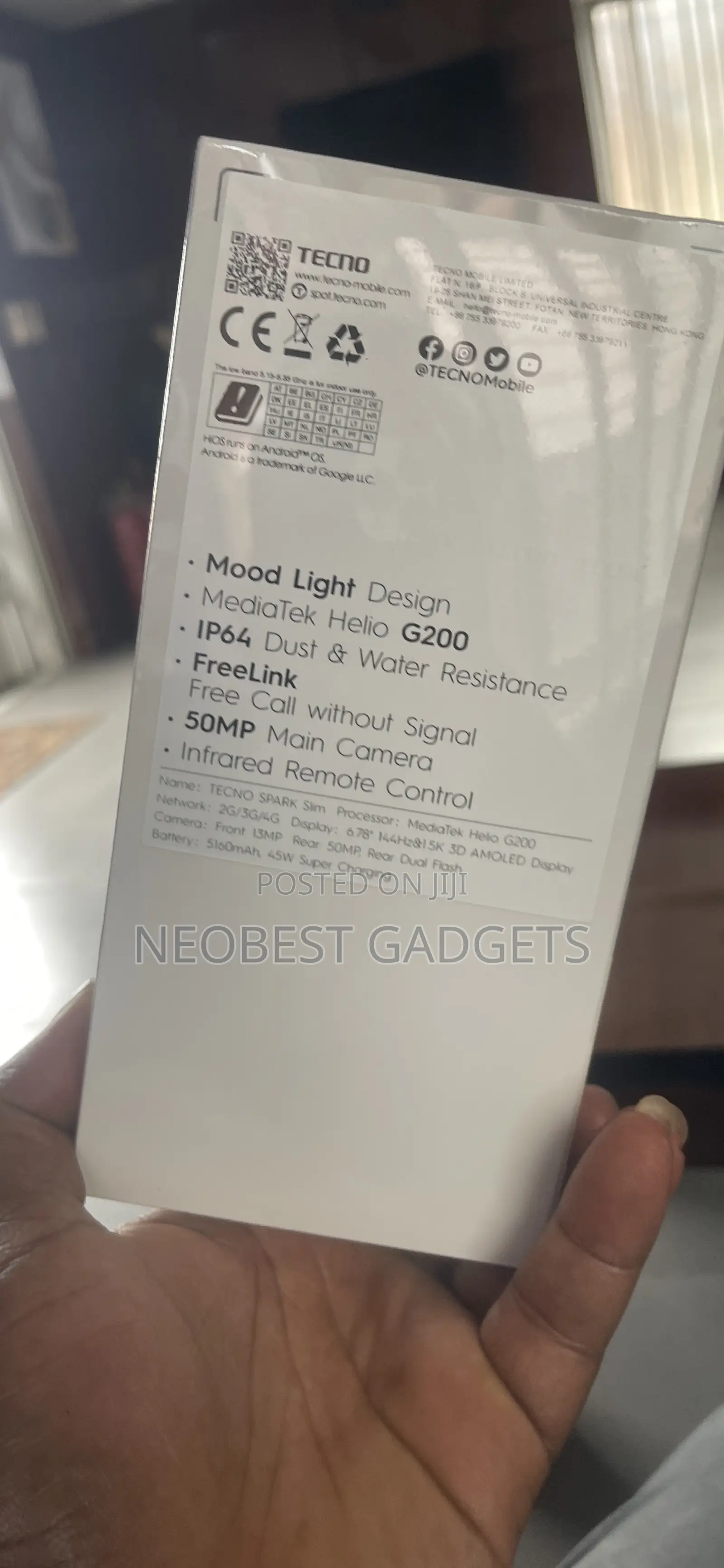 New Tecno Spark Slim 256 GB