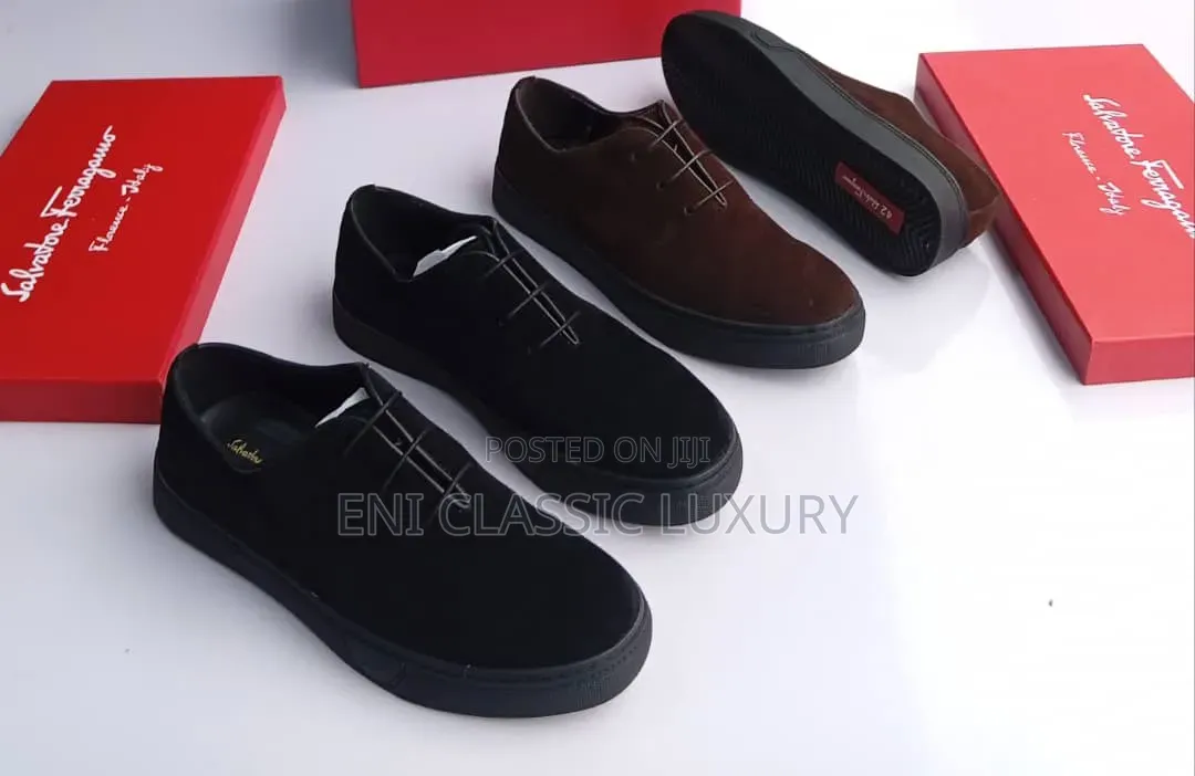High Demand Luxury Men's Flats Shoes Collection Ferragamo Best Quality