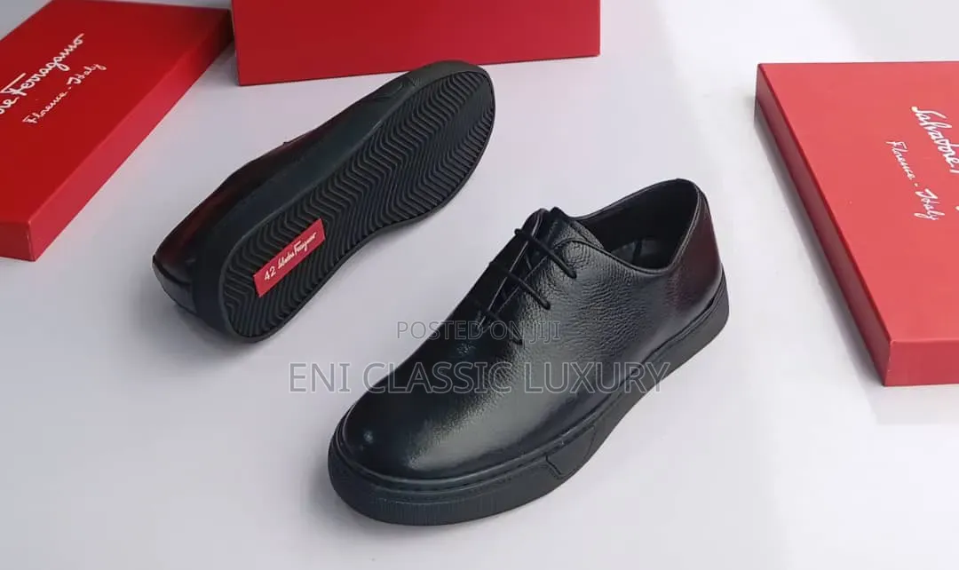 High Demand Luxury Men's Flats Shoes Collection Ferragamo Best Quality