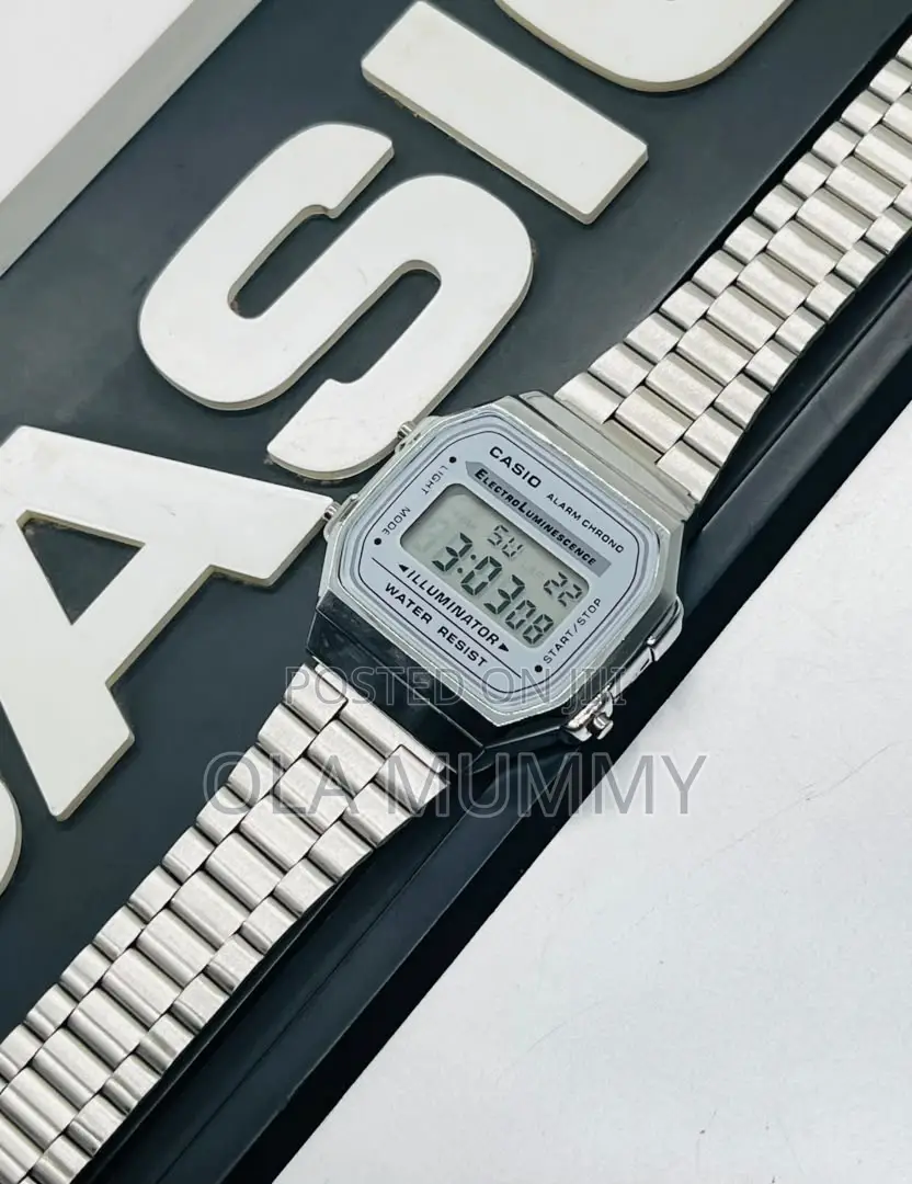 Vintage Casio Digital Chain Wristwatch