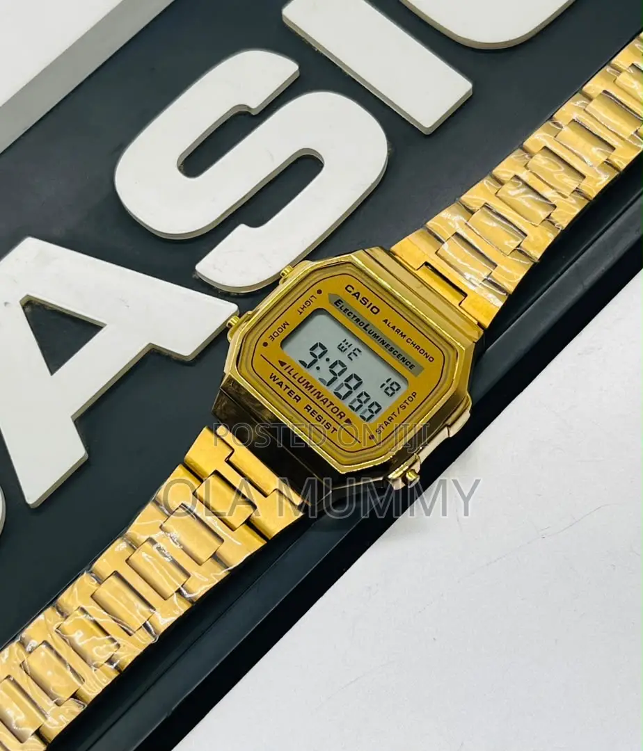 Vintage Casio Digital Chain Wristwatch