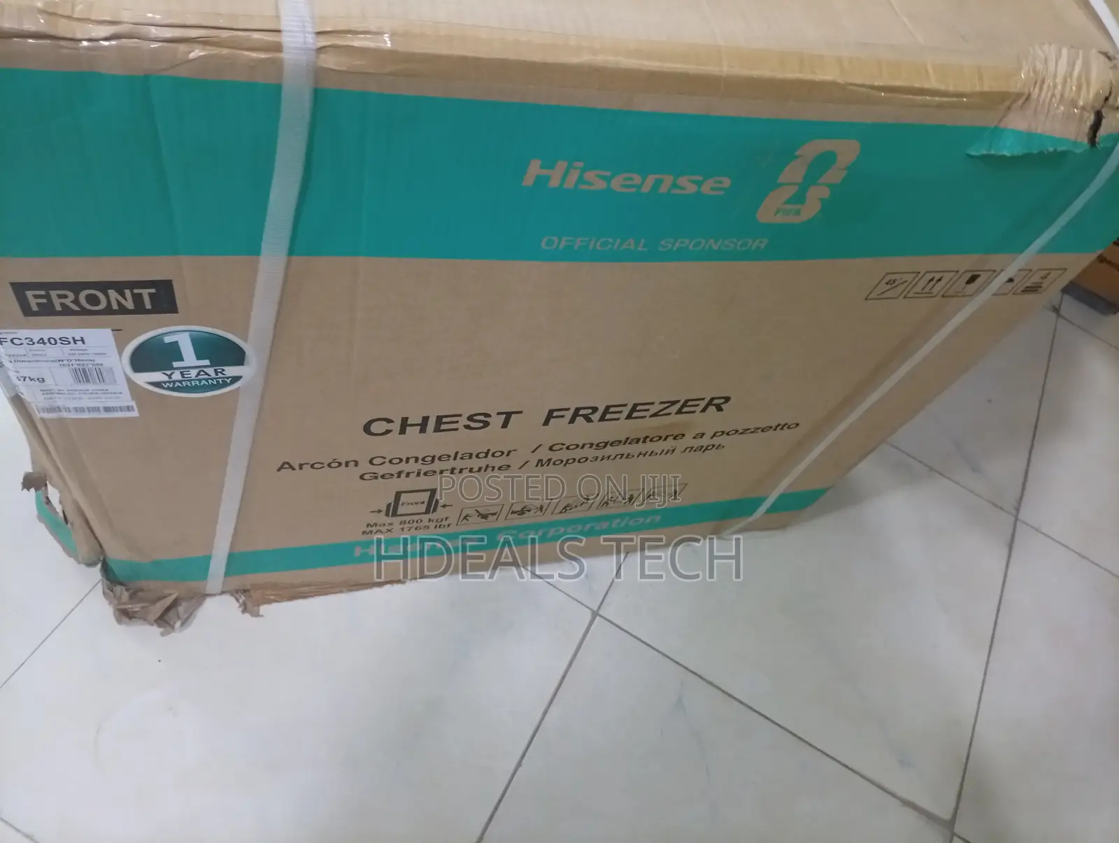 Hisense FC340SH 250 Litres Chest Freezer With Fast Freezing Technology