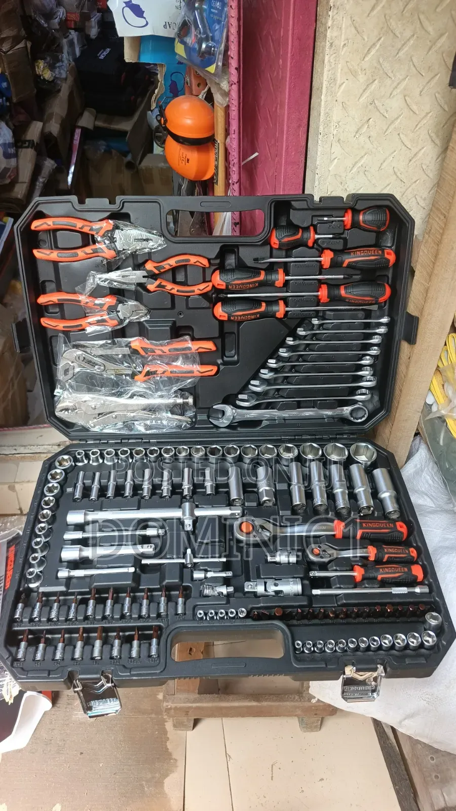 KingQueen 131-Piece Professional Dual Drive Wrench and Socket Set