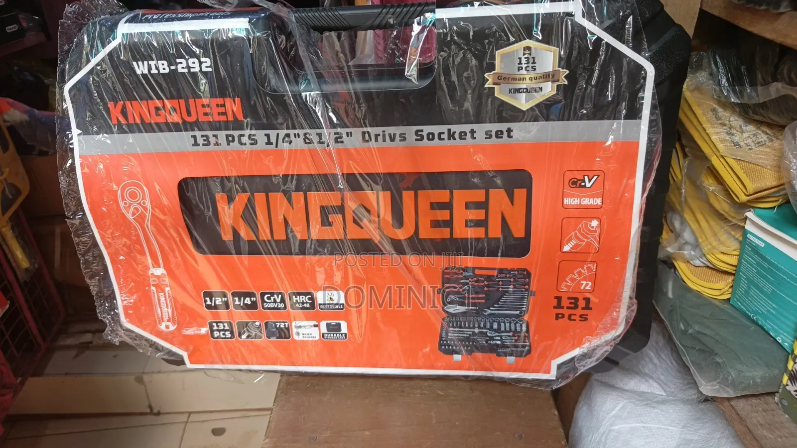 KingQueen 131-Piece Professional Dual Drive Wrench and Socket Set