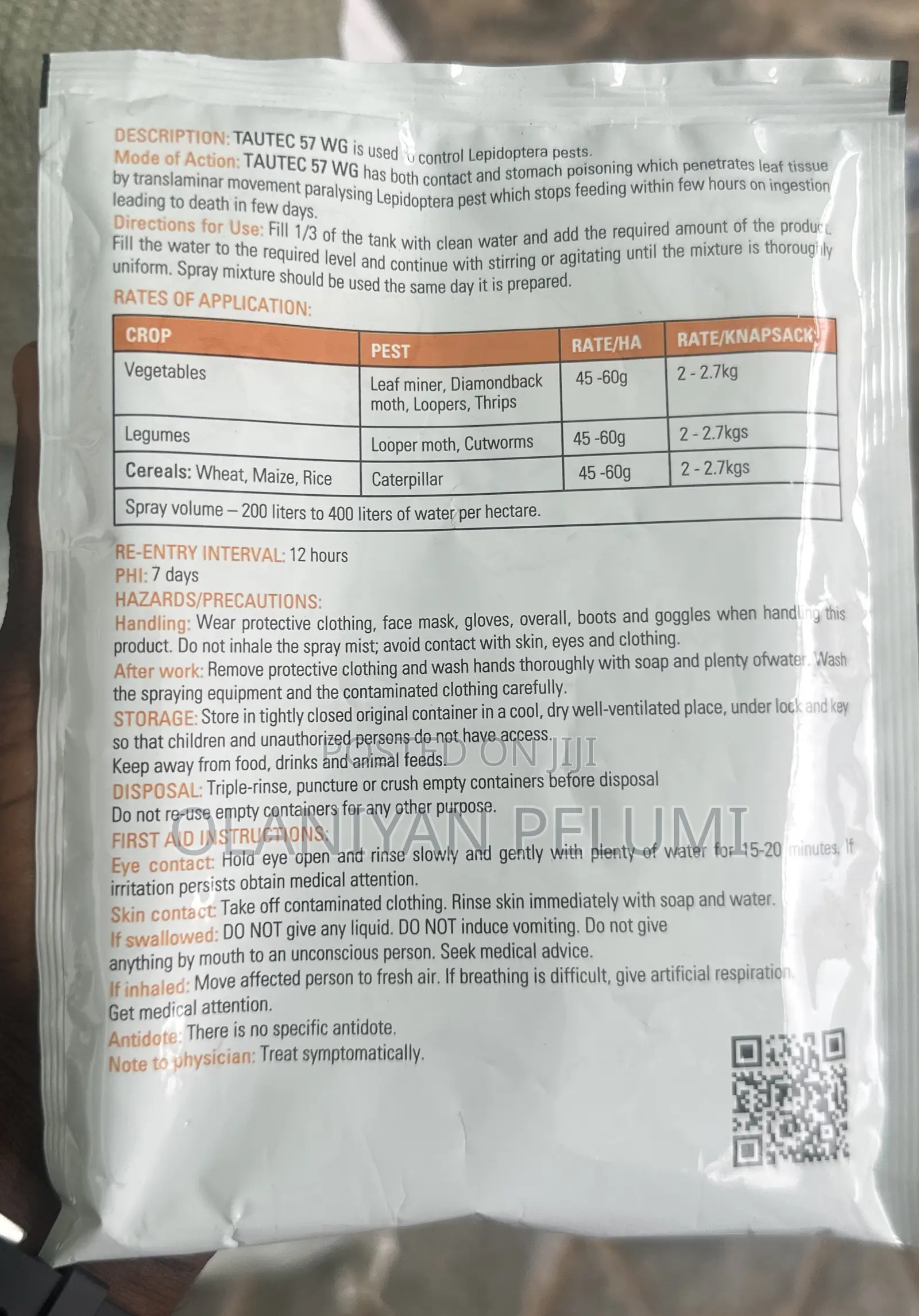 Tautec 57 WG Insecticide