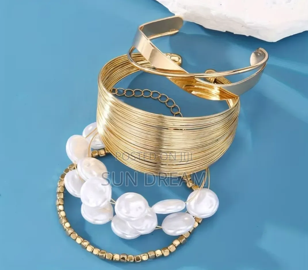 Birthday Gift Set Bangles Woman Golden Bangle Lady Gift