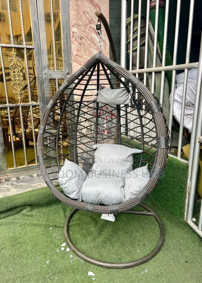 Outdoor/Indoor Rattan Swing Chair With Cushion