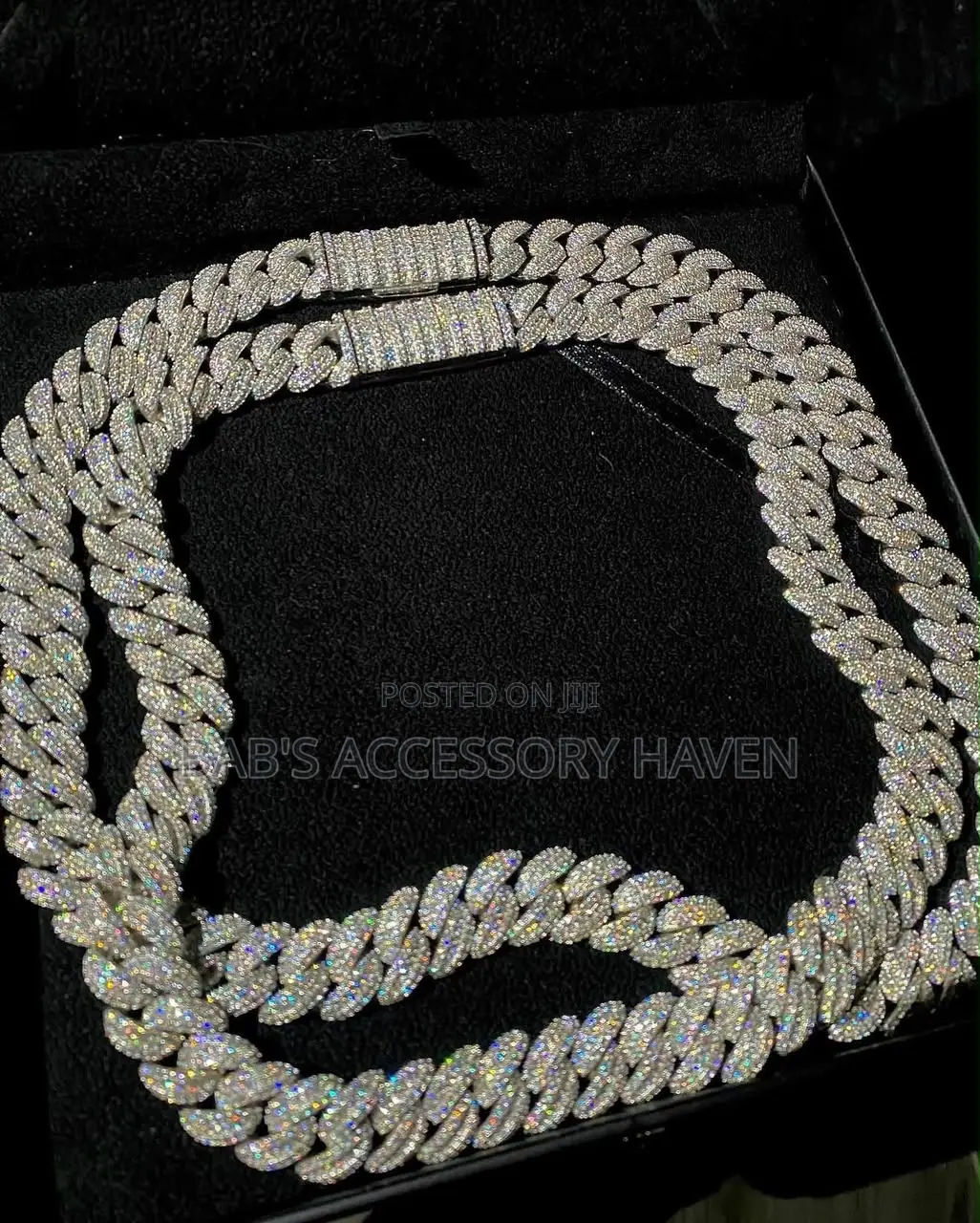 Luxury Iced-Out Baguette Cut Cuban Link Chain Necklaces