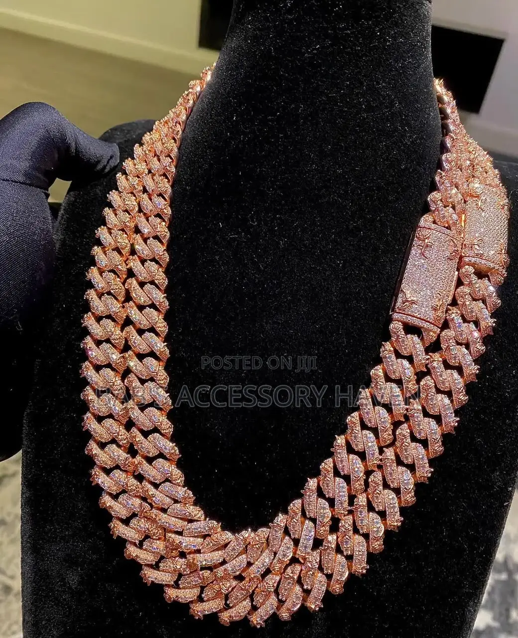 Luxury Iced-Out Baguette Cut Cuban Link Chain Necklaces
