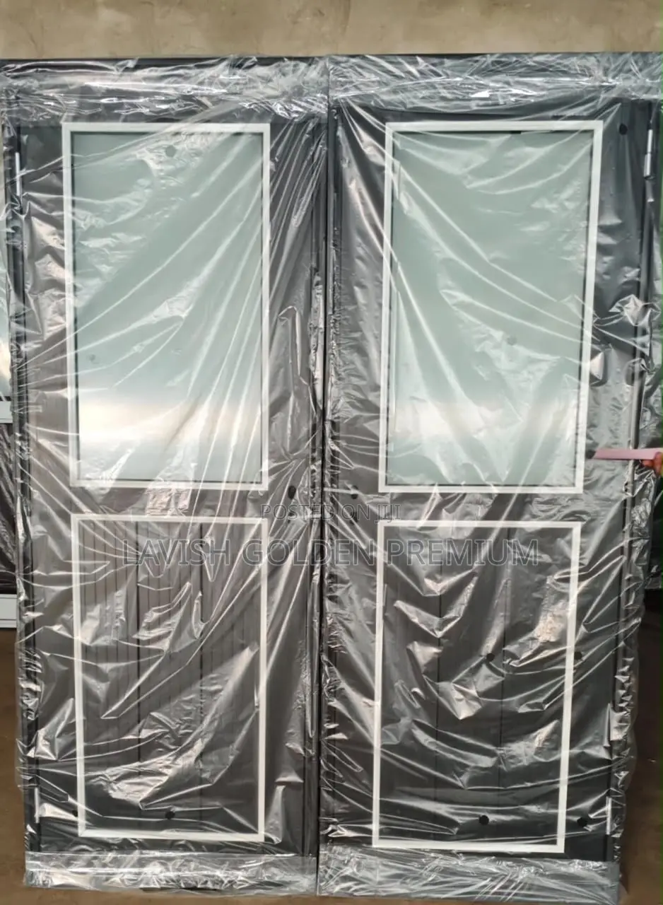Black PVC Toilet Bathroom Doors