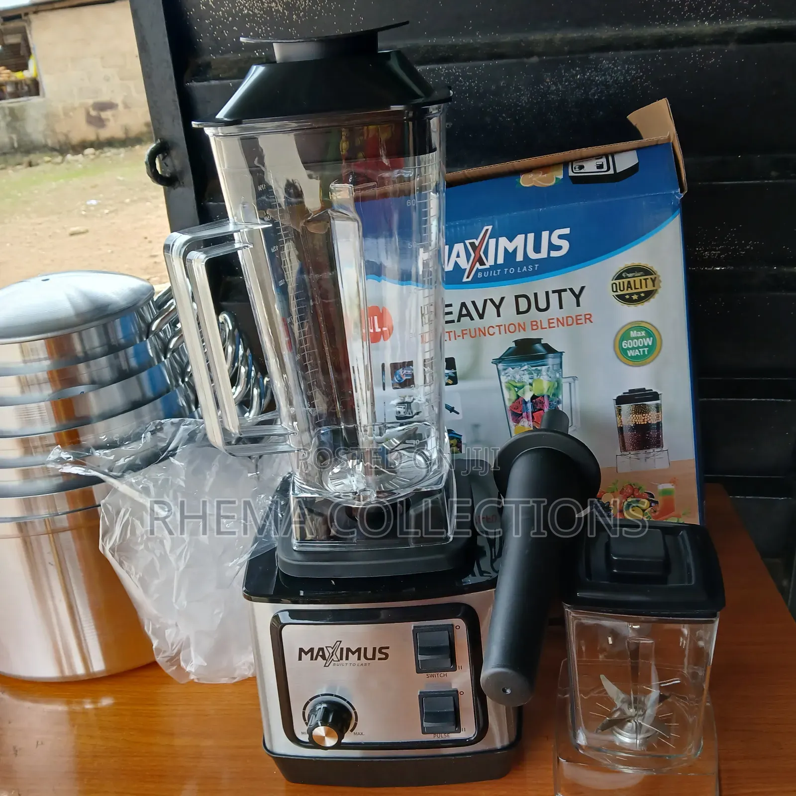 Maximus High Performance 2-in-1 Stainless Steel Blender