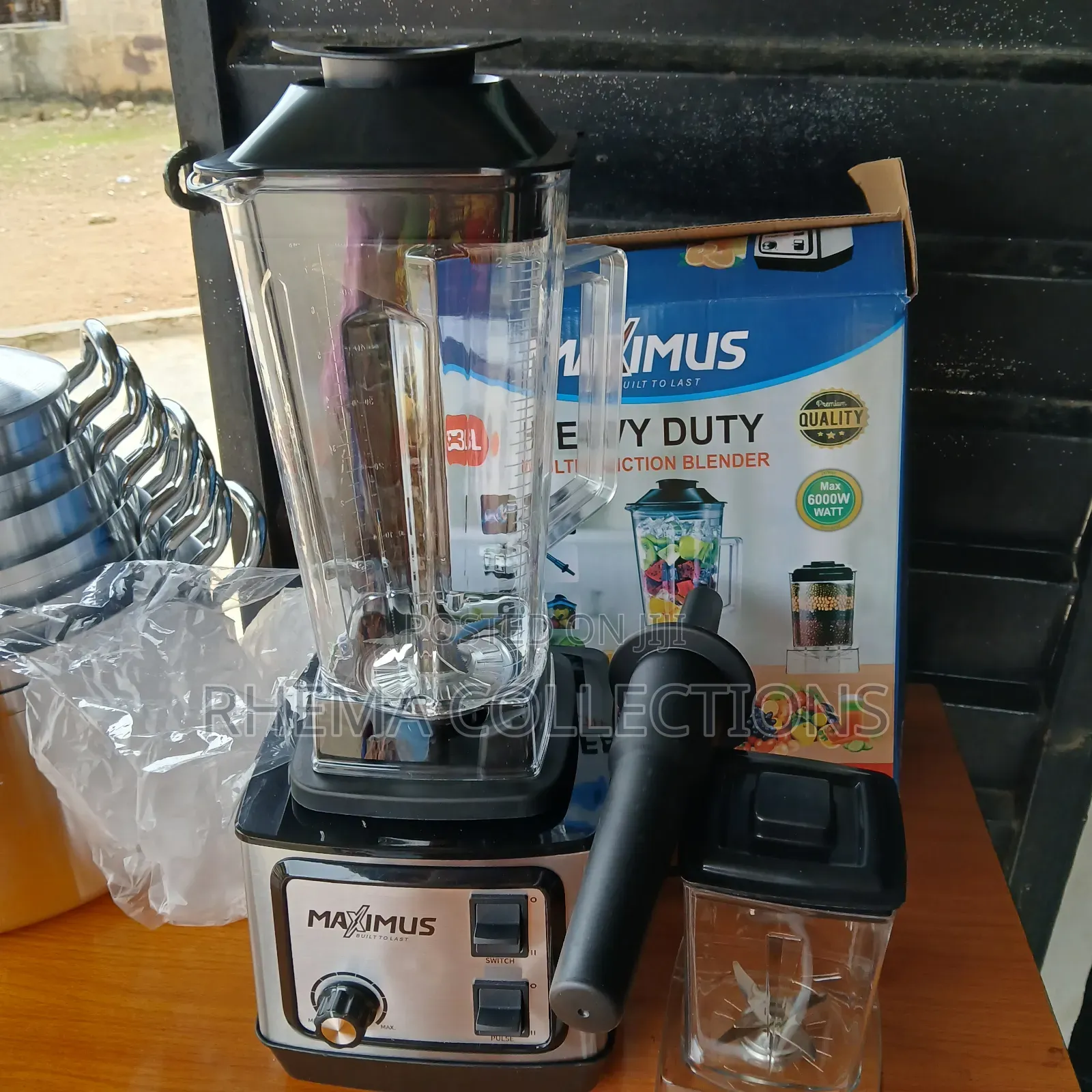 Maximus High Performance 2-in-1 Stainless Steel Blender
