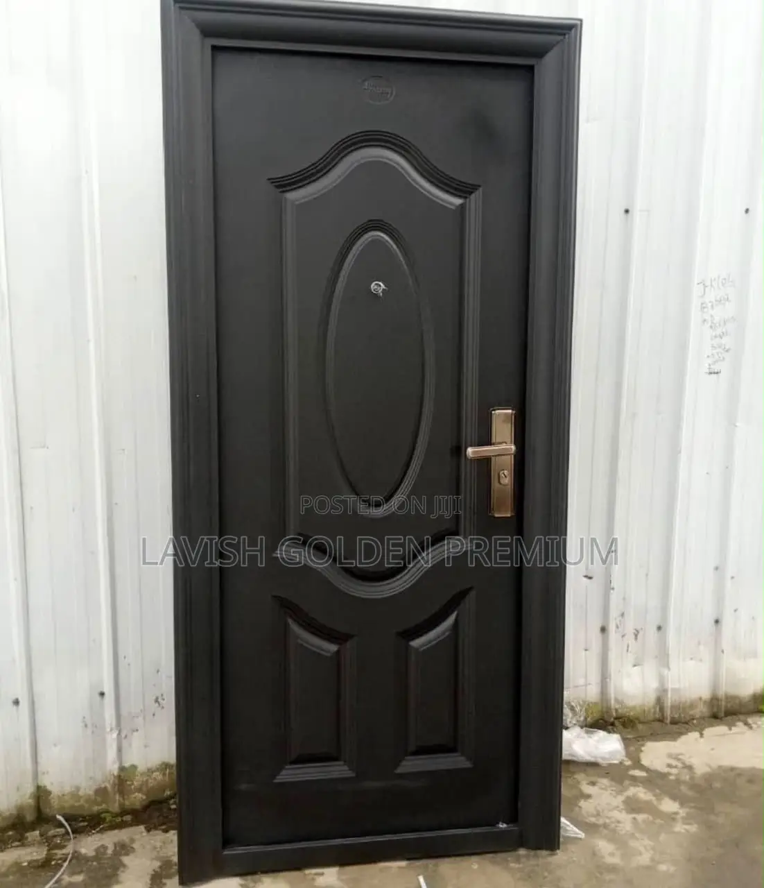 Black Steel Back Doors