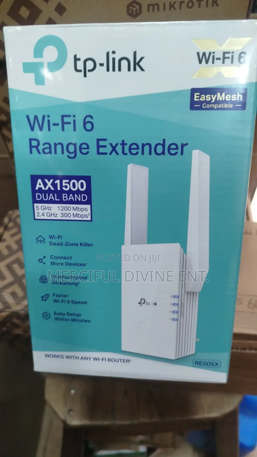 TP-Link Re505x Ax1500 Wifi 6 Range Extender Dual Band