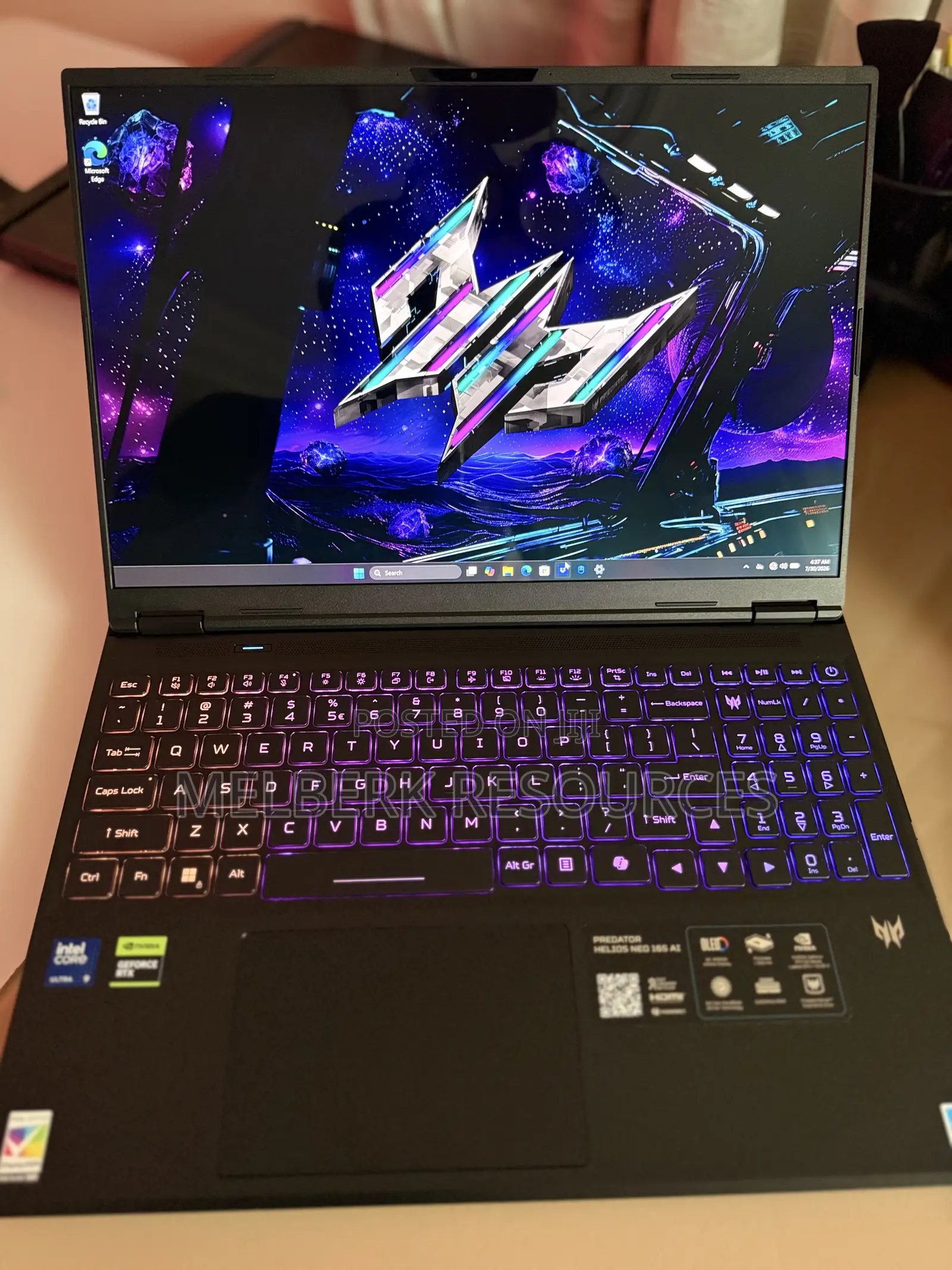 New Laptop Acer Predator Helios Neo 16 32GB Intel Core Ultra 9 SSD 1T