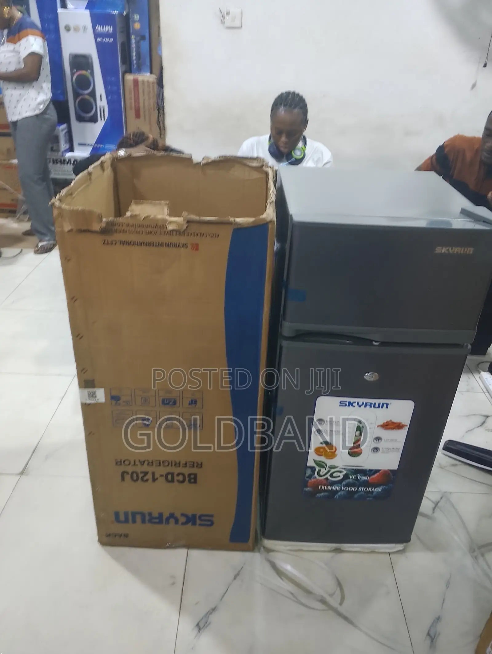 Skyrun BCD-120J 105L Double Door Refrigerator – Energy Saving Fridge