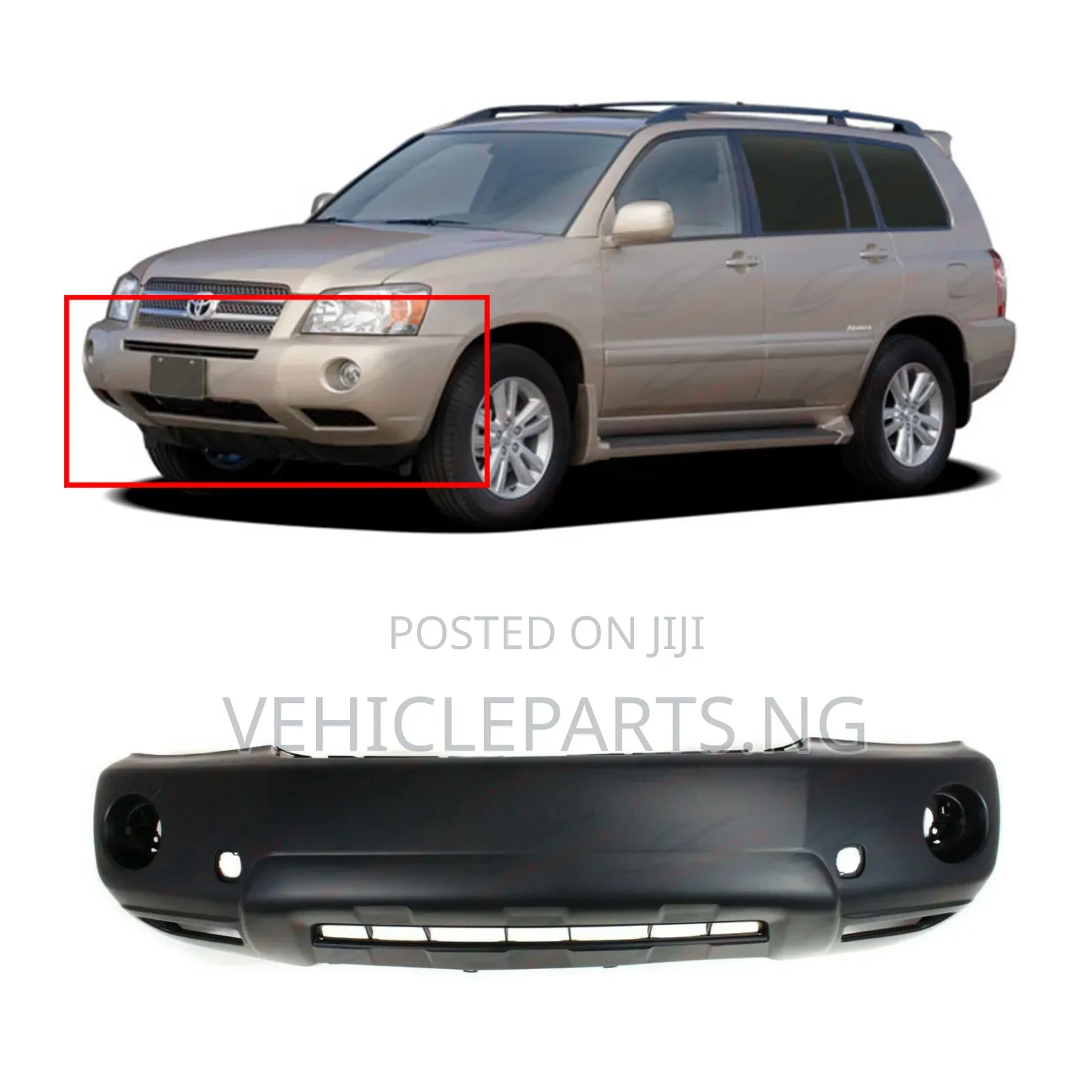 Front Bumper Toyota Highlander 2002-2007