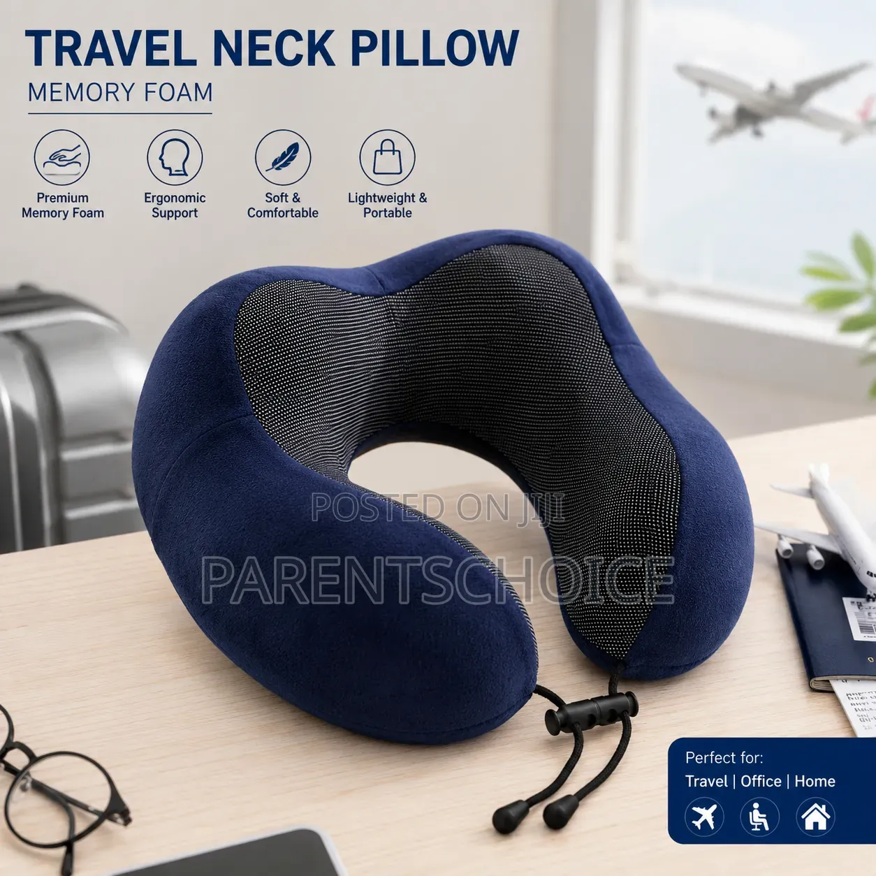 Travel Memory Foam Neck Pillow