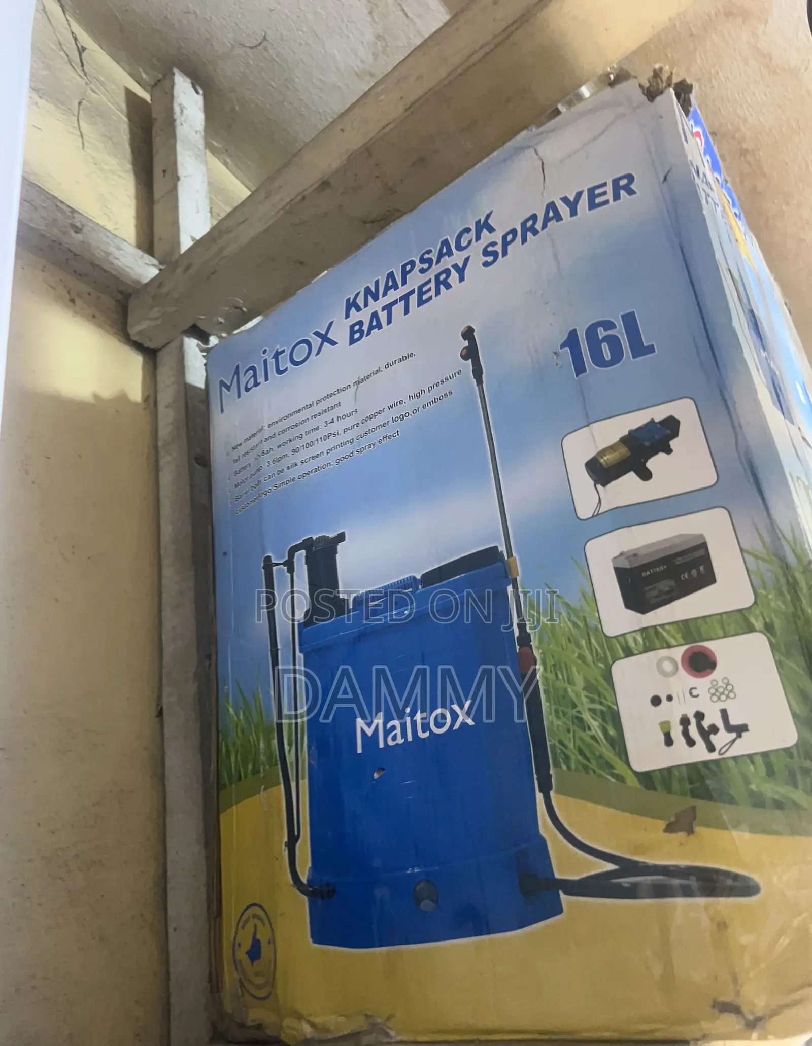 16-Liter Maitox Knapsack Battery Sprayer