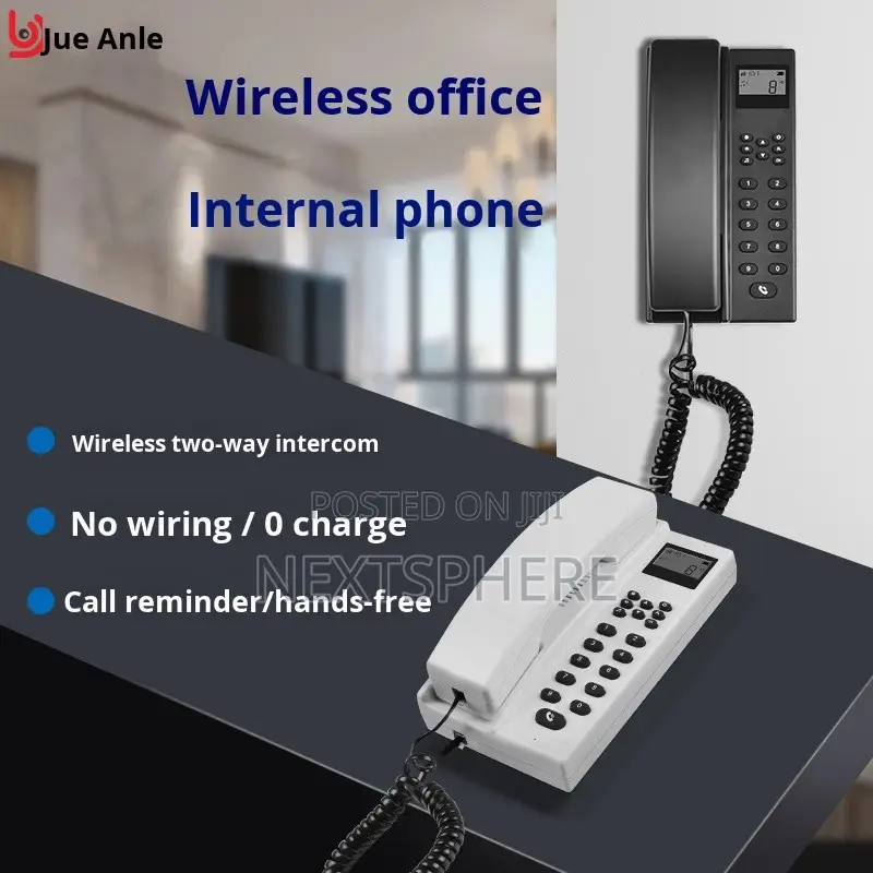 Wireless Intercom With LCD Screen for Offices Homes Etc.