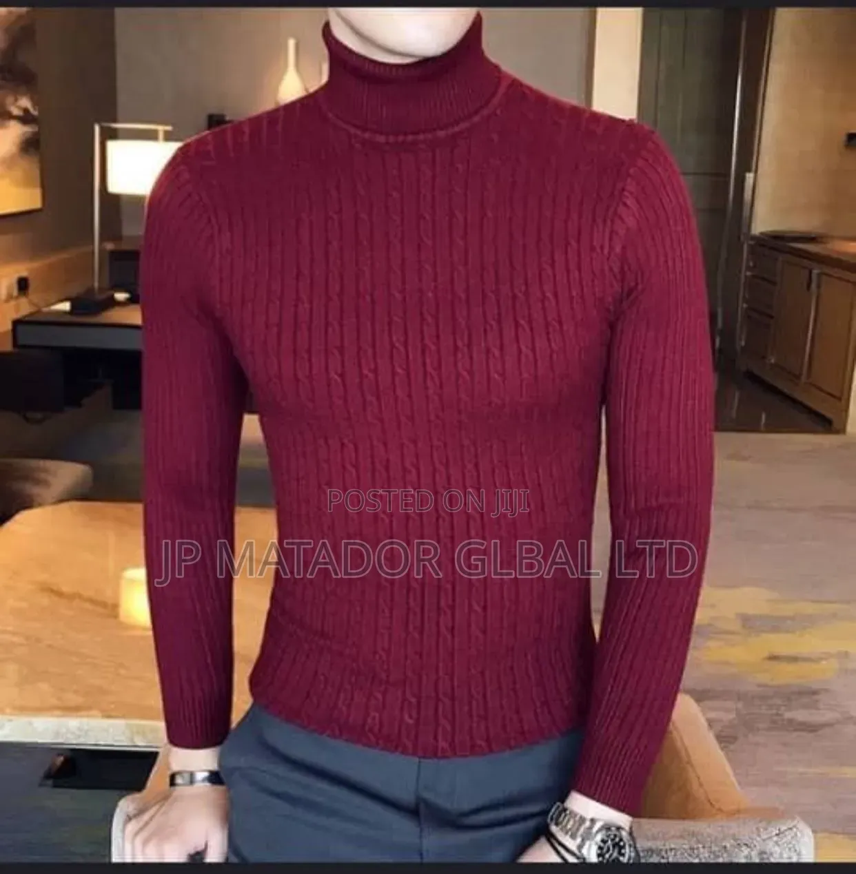 Men's Turtle Neck Polo