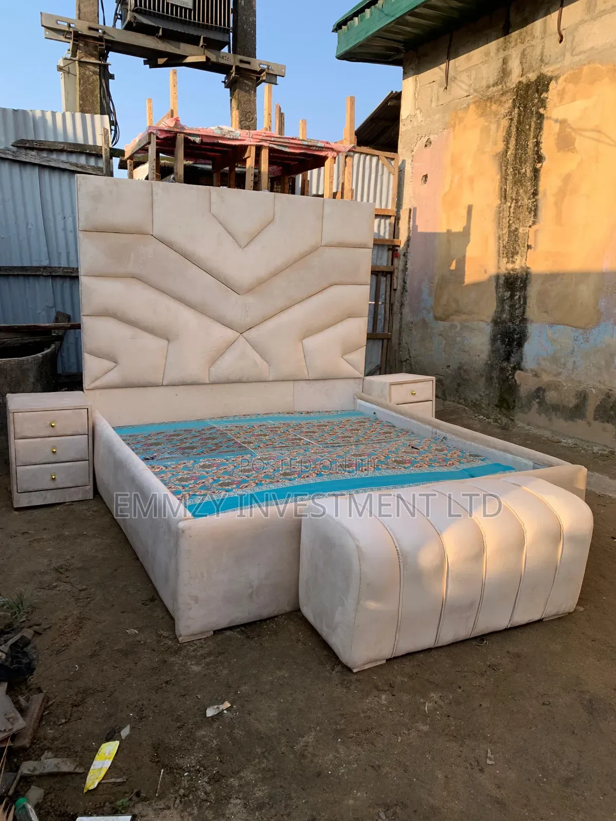 High Head 6by6 Padded Bedframe Available