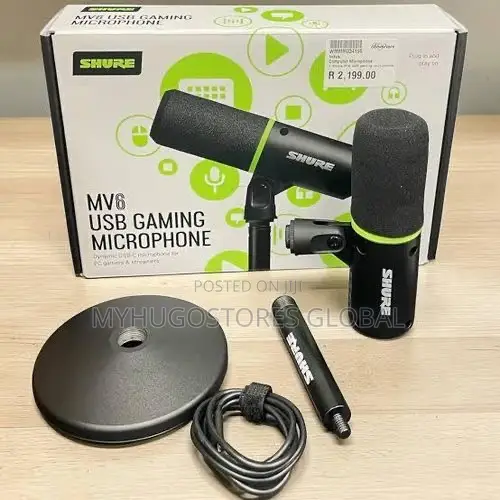Shure Mv6 USB Gaming Microphone for PC Gamers Streamers