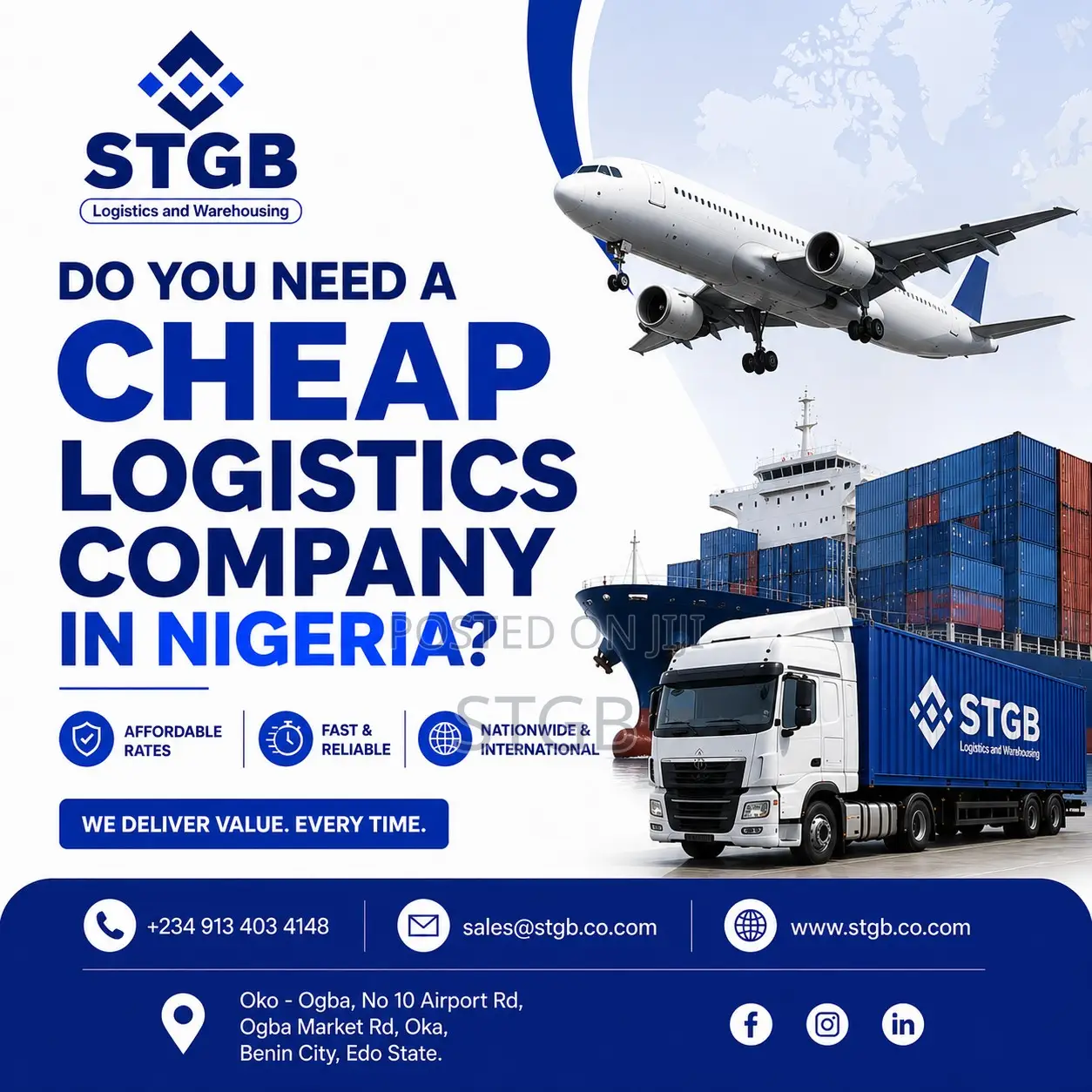 Cheap Logistics Company in Nigeria – Affordable Rate