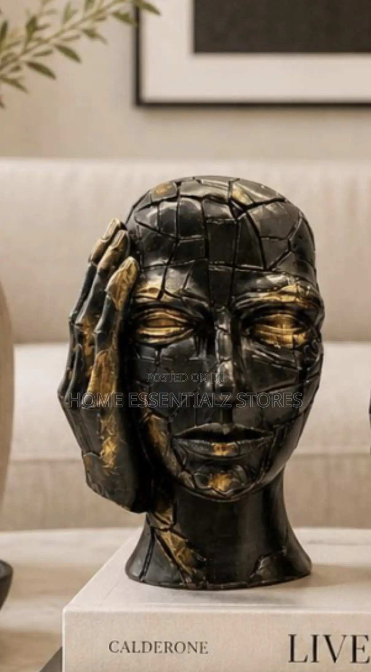 3 Pieces Wise Monkeys Head Sculptures - Modern Home Decor