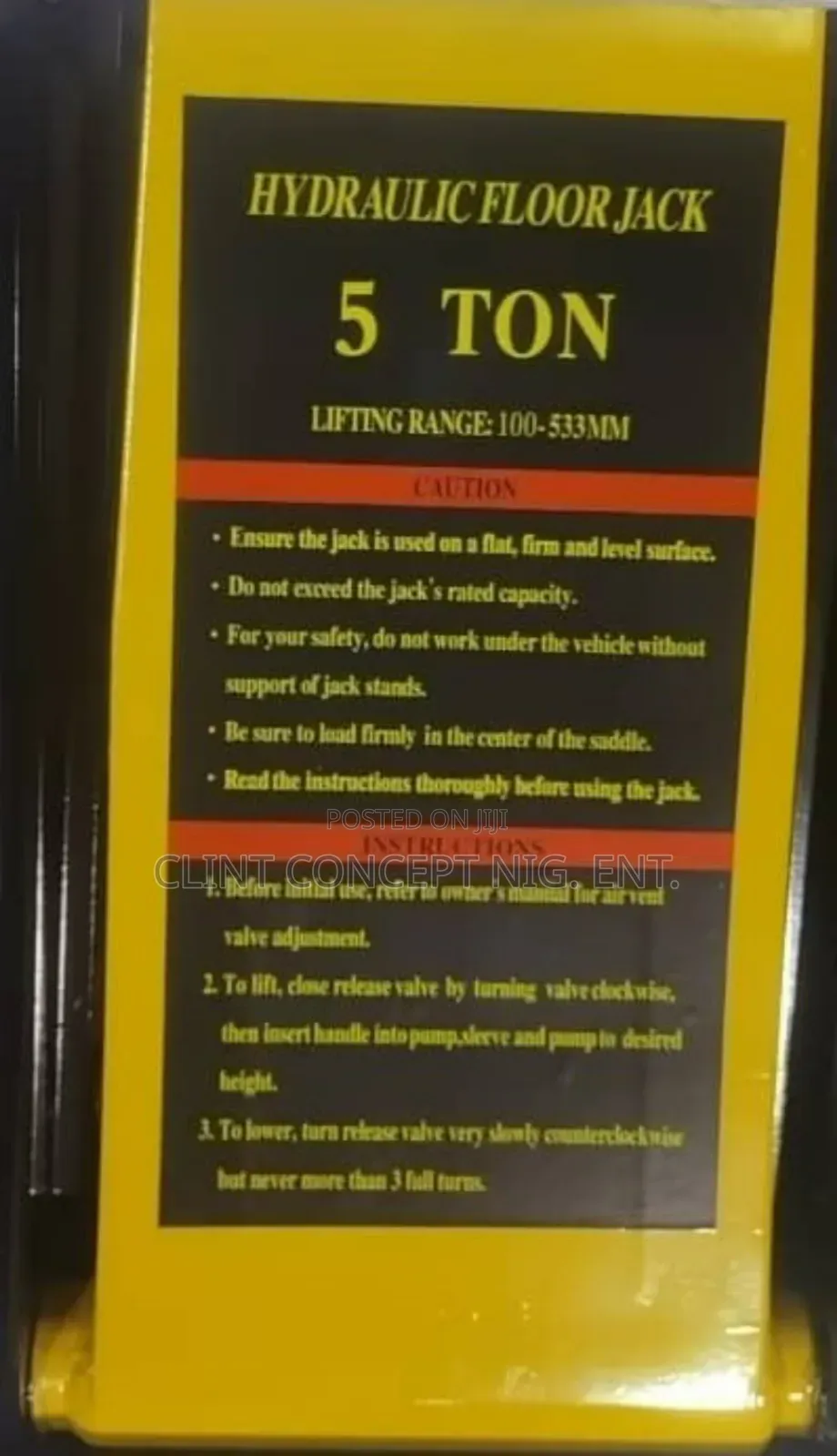 Heavy-Duty 5-Ton Hydraulic Floor Jack
