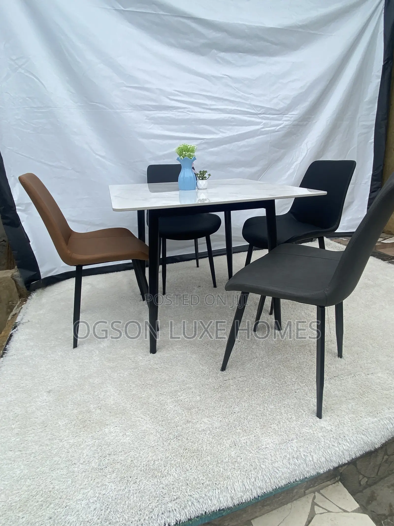 Dining Set With Four Seaters 90 by 90 Cm