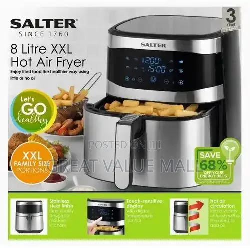 Salter 8L XXL Digital Touchscreen Air Fryer - 1800W