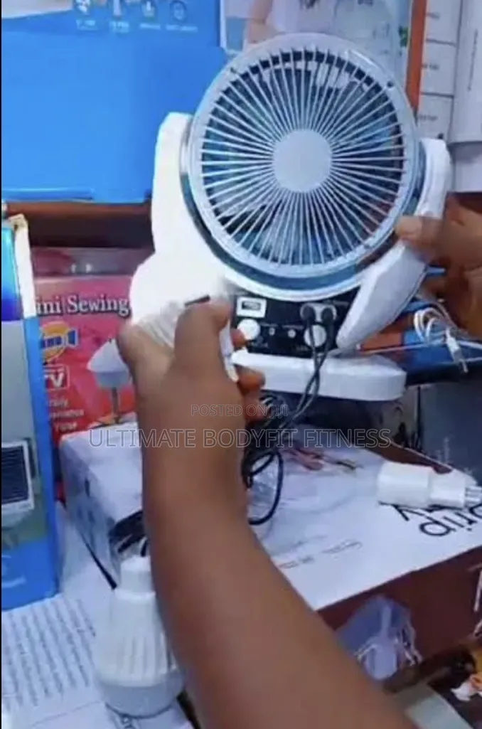 Brand New 4in1 Rechargeable Solar Fan Model 606