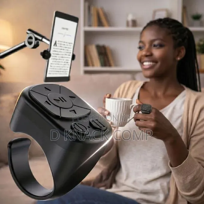 Ring Remote Control for TikTok Videos E-Book Page, Smartphone Selfie