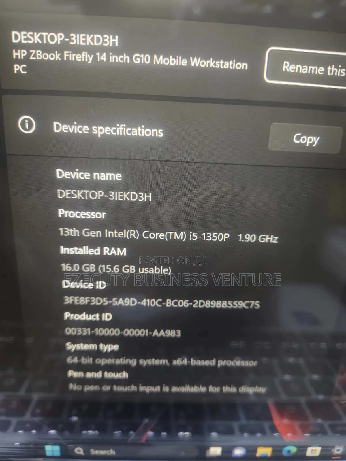 Laptop HP ZBook Firefly 14 G10 16GB Intel Core i5 SSD 512GB