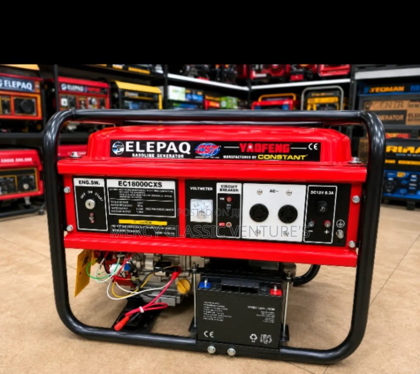 Original Elepaq EC18000CXS 8.5KVA Petrol Generator – Electric Start