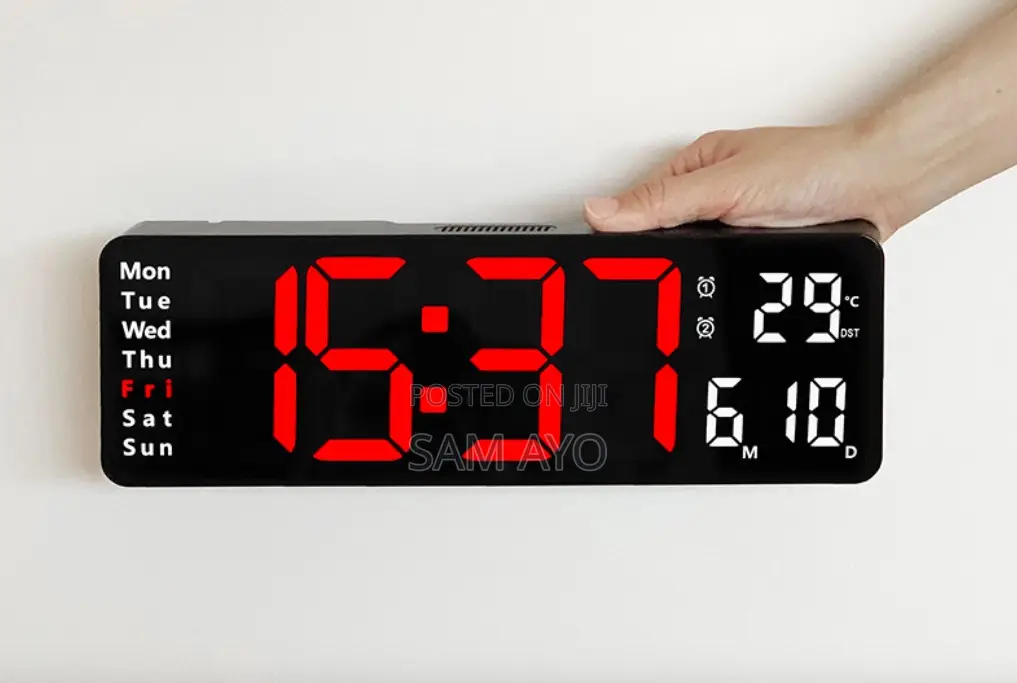 12.6 Inch (6629) Digital Wall Clock, Timer, Count Down LED Clock,