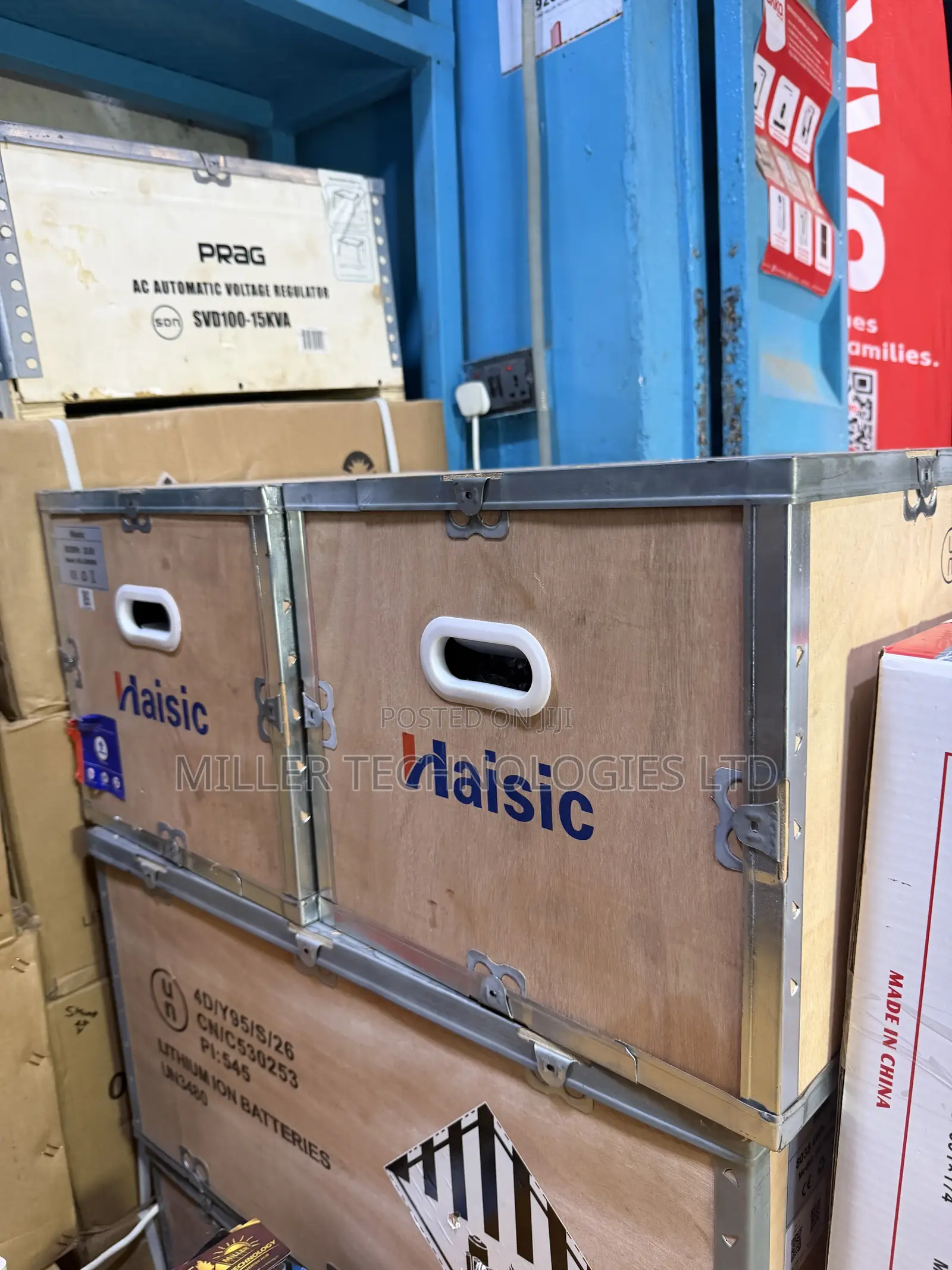 Haisic Black 8kWh Rechargeable 24V Lithium Battery
