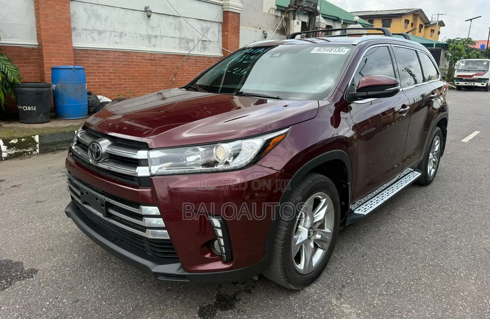 Toyota Highlander Limited 4x4 V6 (3.5L 6cyl 8A) 2017 Burgundy