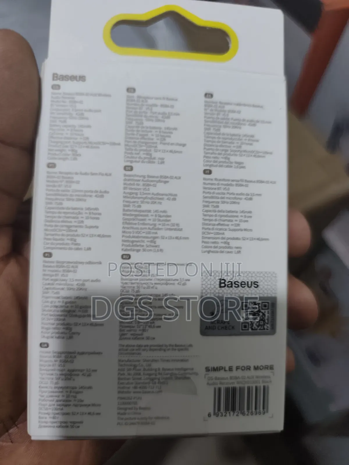 Baseus Type 7 AUX Car Wireless Receive